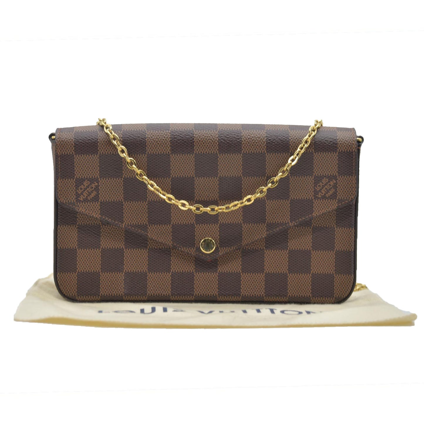 $1580 Louis Vuitton Damier Ebene Pochette Félicie