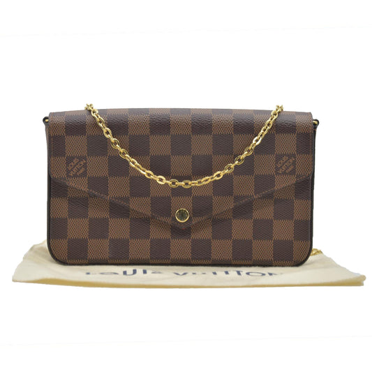 $1580 Louis Vuitton Damier Ebene Pochette Félicie