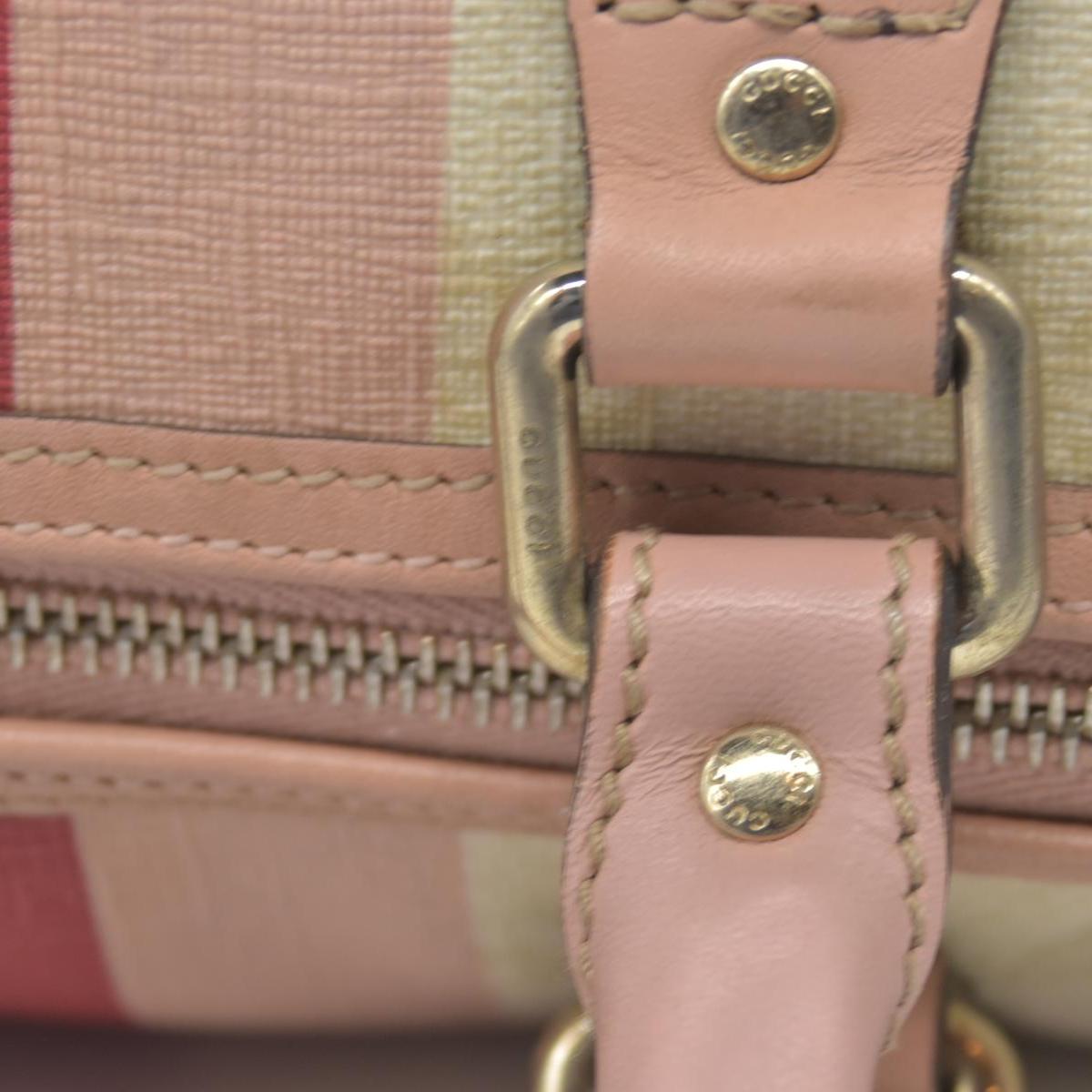 Gucci GG Plus Monogram Web Stripe Medium Joy Boston Pink