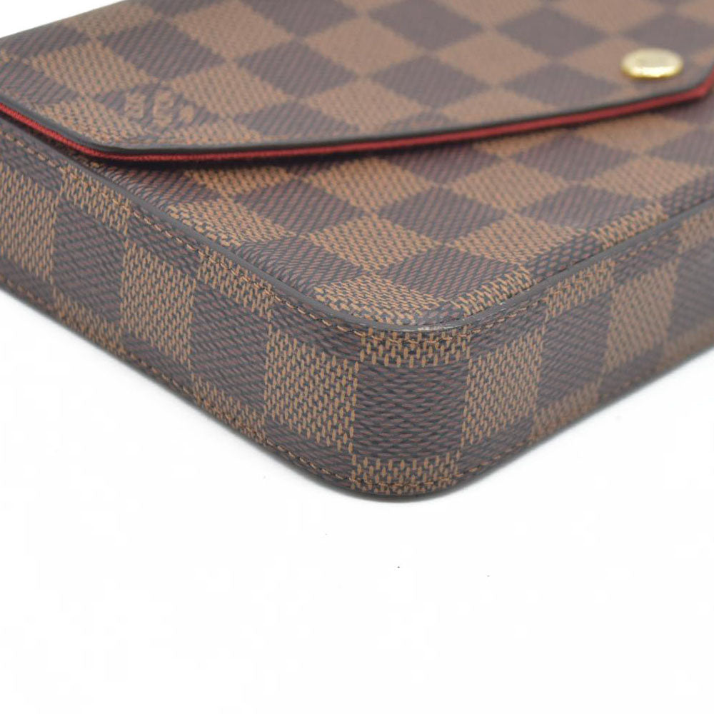 $1580 Louis Vuitton Damier Ebene Pochette Félicie