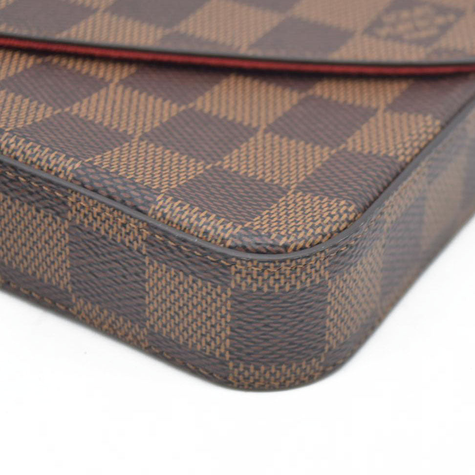 $1580 Louis Vuitton Damier Ebene Pochette Félicie