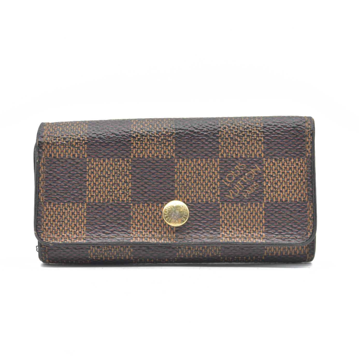 Louis Vuitton Damier Multicles 4 Ring Key Case Brown CT11