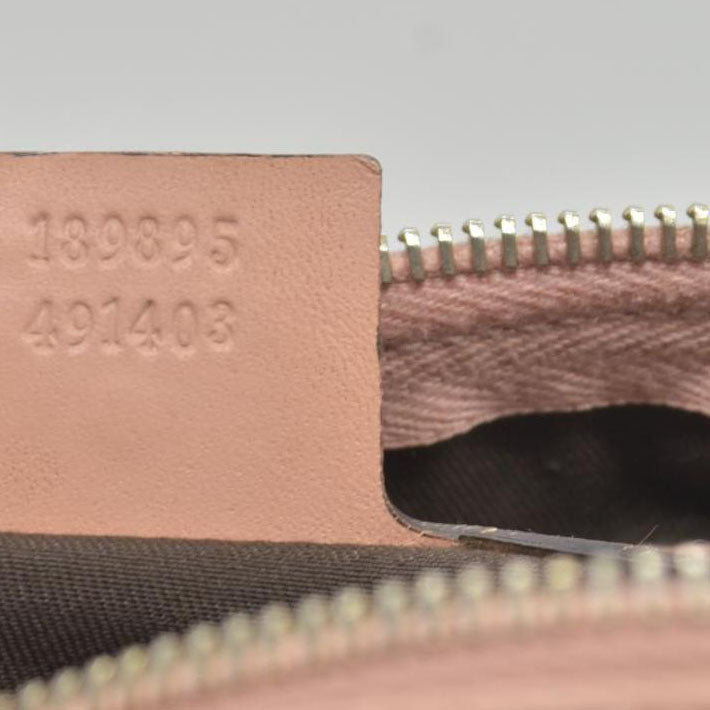 Gucci GG Plus Monogram Web Stripe Medium Joy Boston Pink