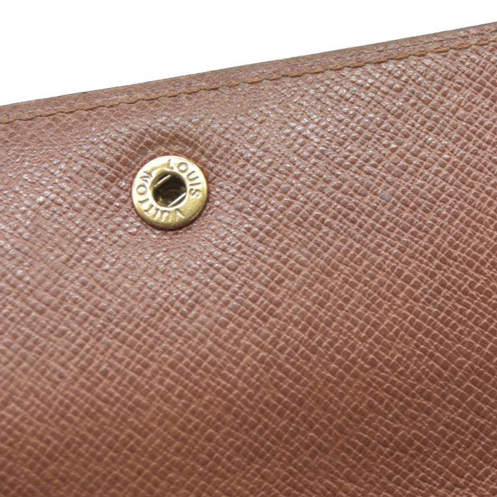 AUCTION $615 Louis Vuitton  Monogram Porte-Monnaie Billets Cartes Credit Wallet