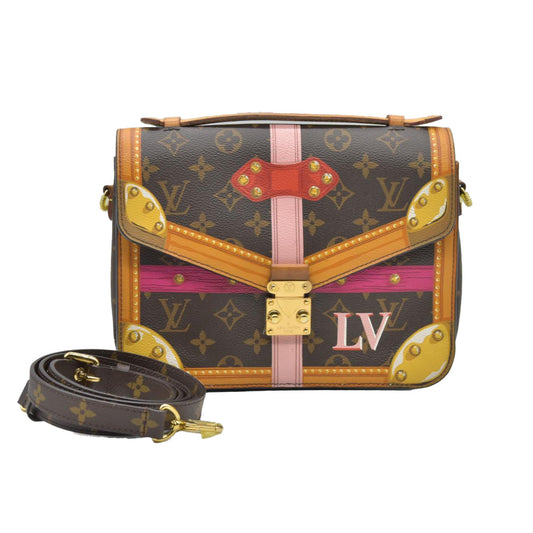 $2760 2018 Louis Vuitton Monogram Summer Trunks Pochette Metis DR0198
