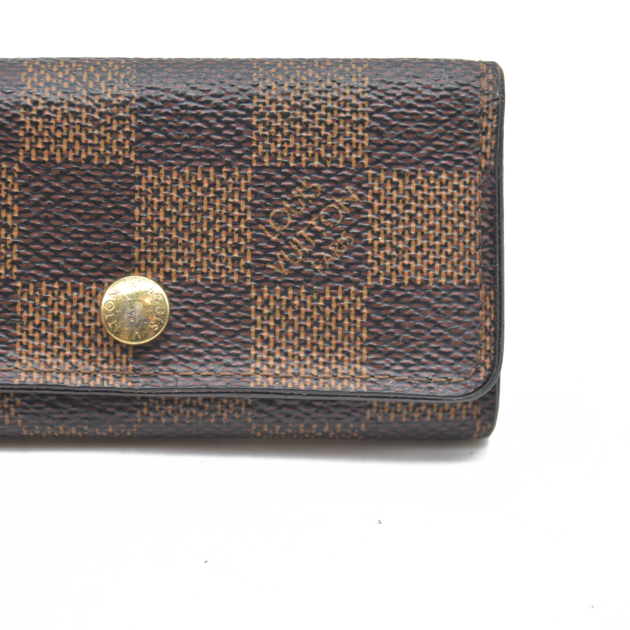 Louis Vuitton Damier Multicles 4 Ring Key Case Brown CT11