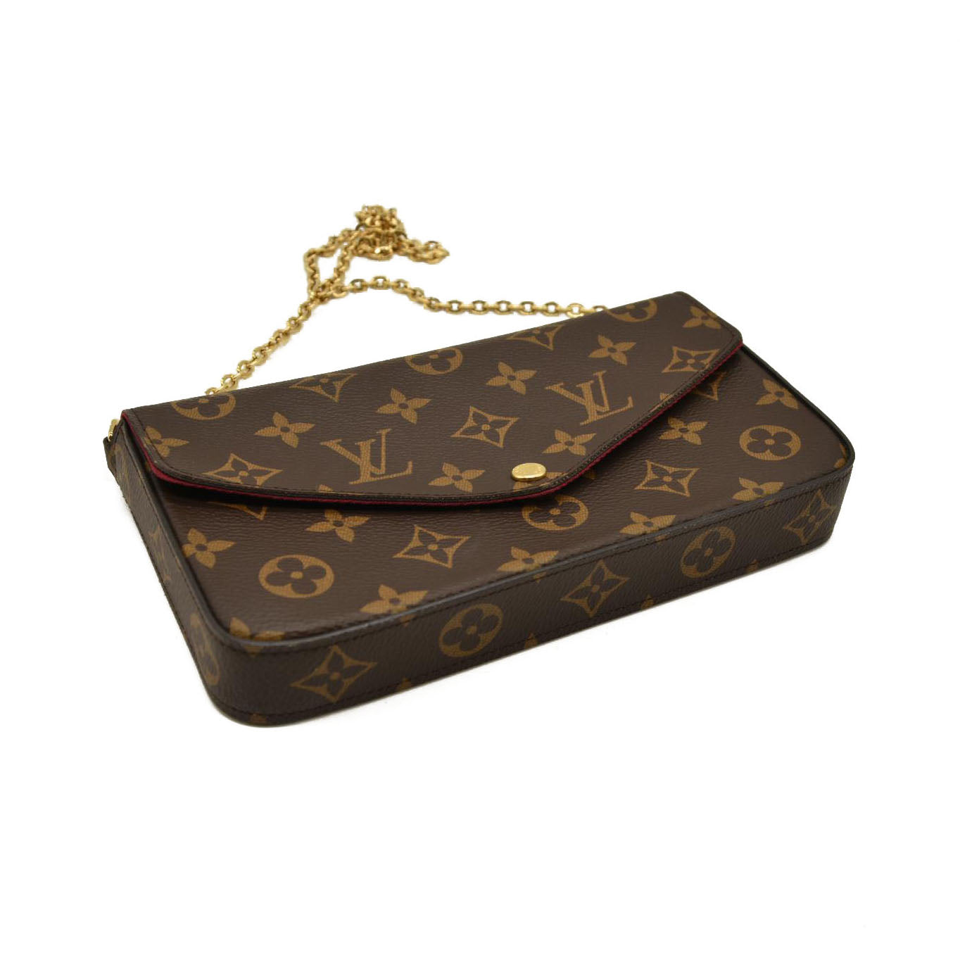 Louis Vuitton  Monogram Pochette Felicie Chain Wallet MI3118