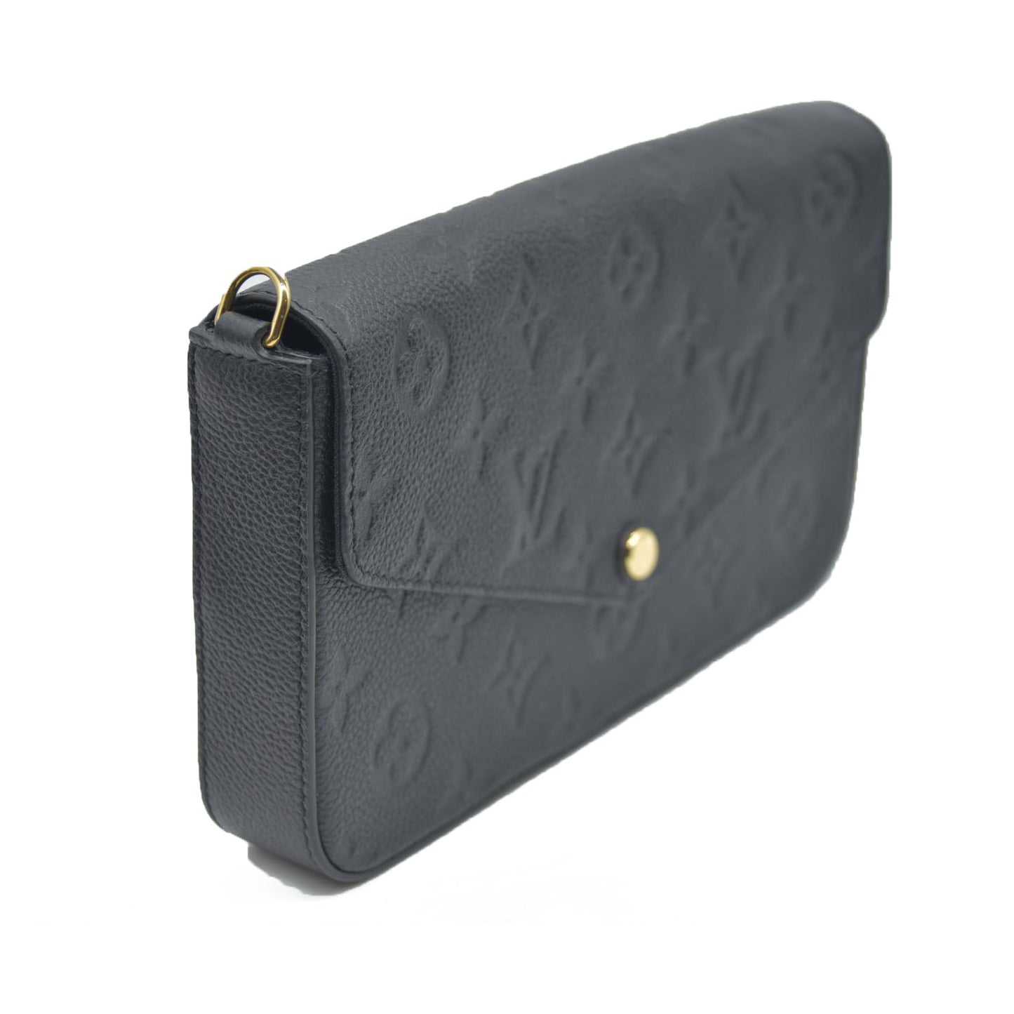 $1720 Louis Vuitton LV Monogram Pochette Félicie Black