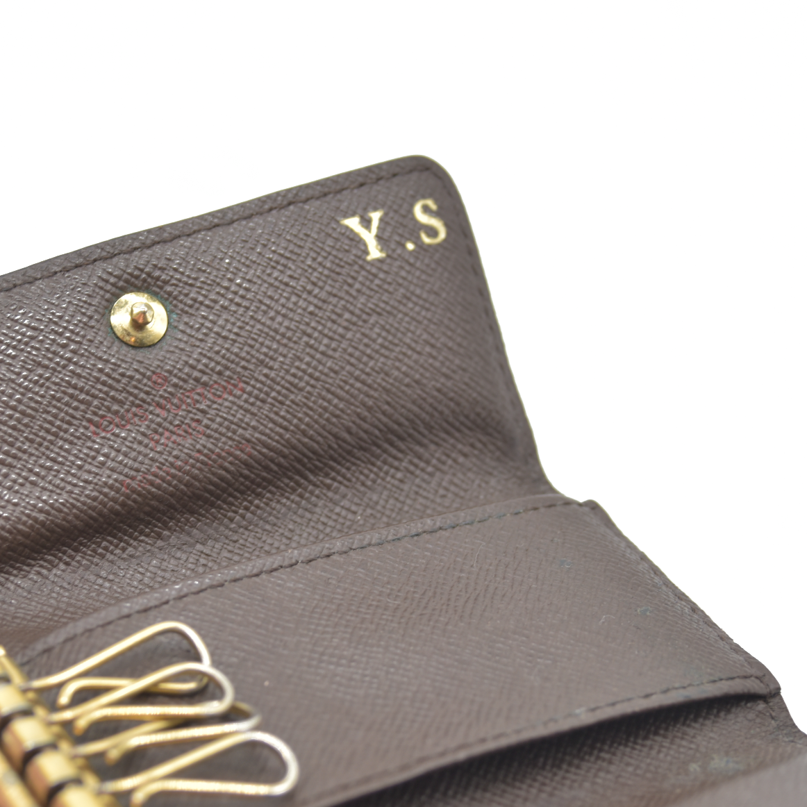 Louis Vuitton Damier Multicles 4 Ring Key Case Brown CT11