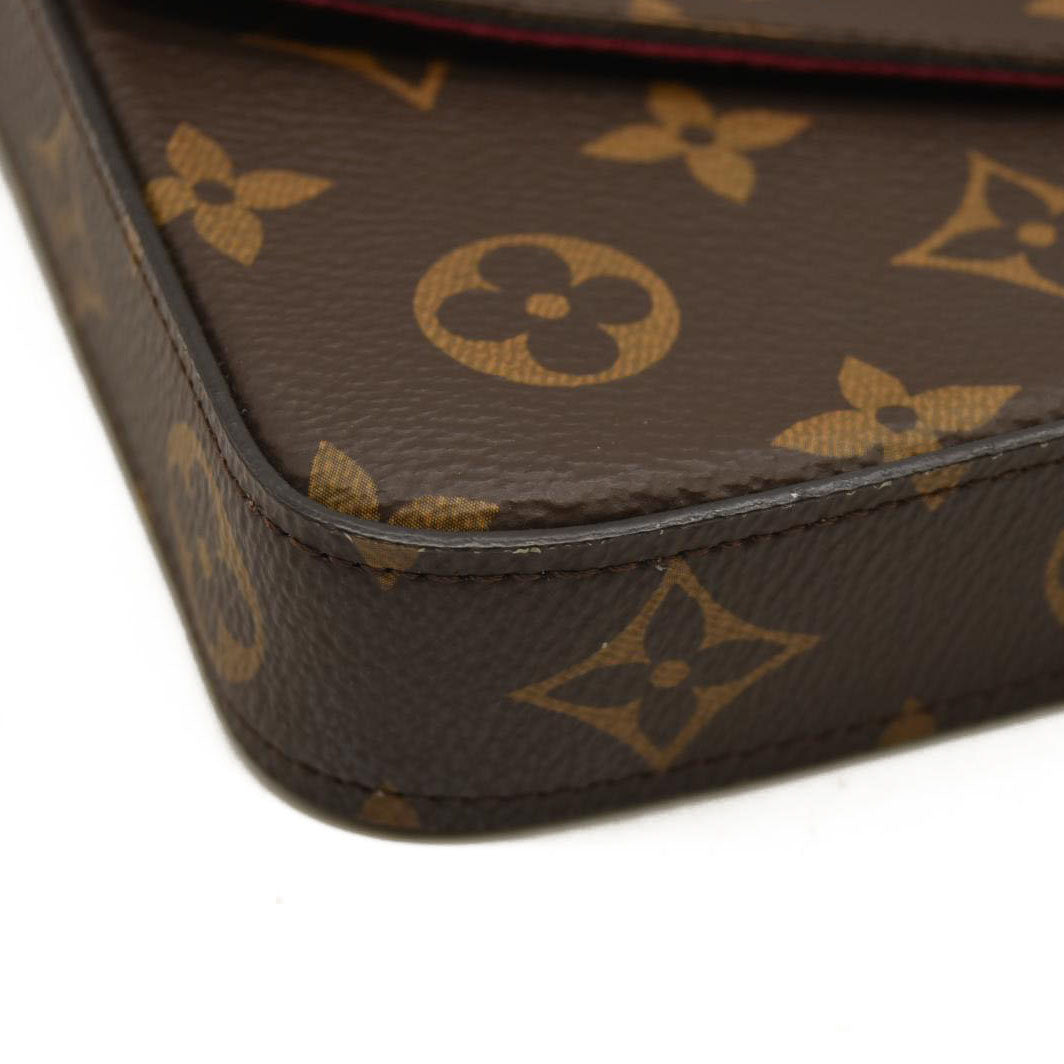 Louis Vuitton  Monogram Pochette Felicie Chain Wallet MI3118