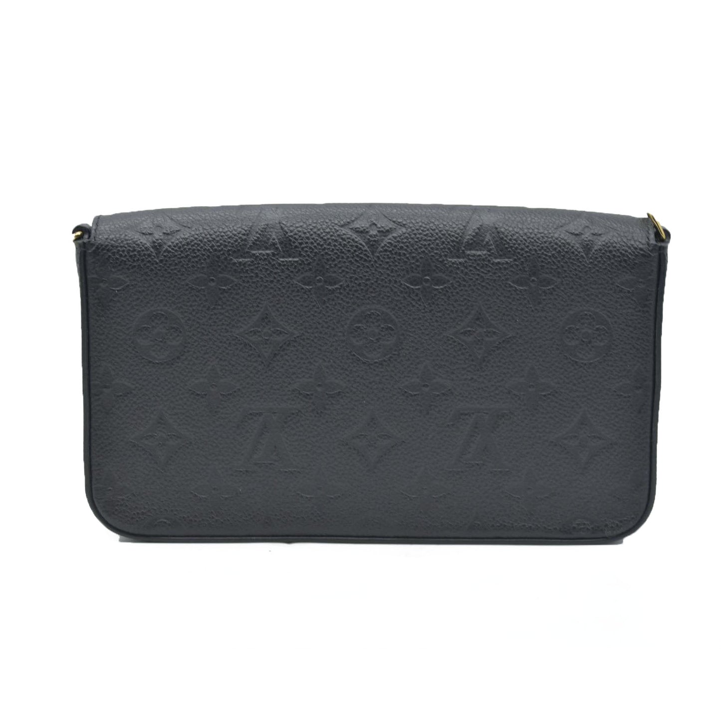 $1720 Louis Vuitton LV Monogram Pochette Félicie Black