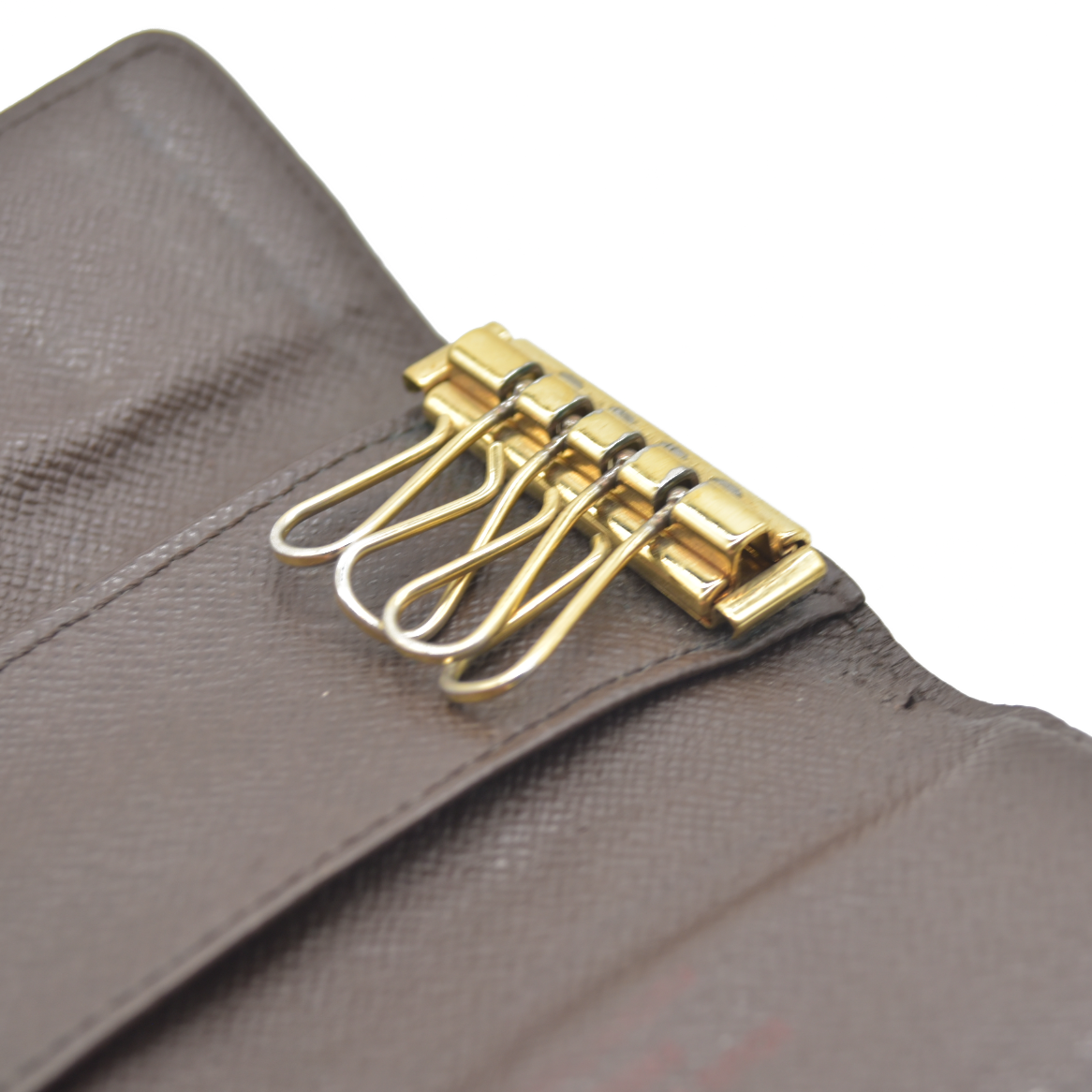 Louis Vuitton Damier Multicles 4 Ring Key Case Brown CT11