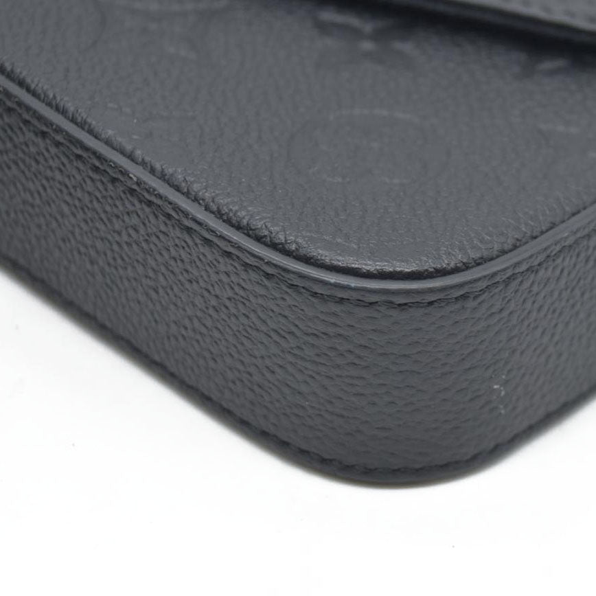 $1720 Louis Vuitton LV Monogram Pochette Félicie Black