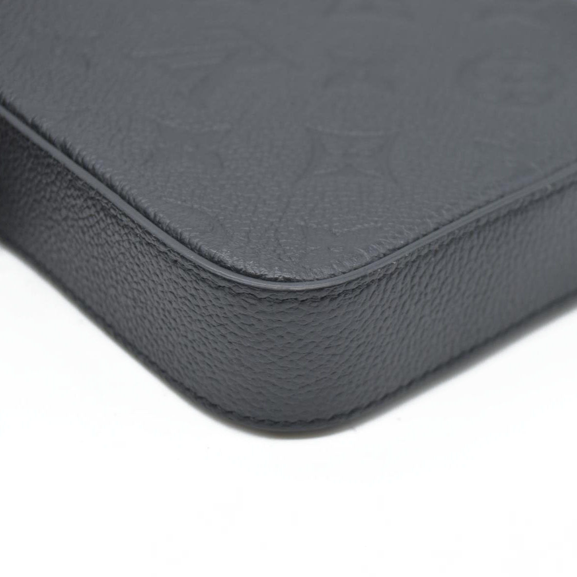 $1720 Louis Vuitton LV Monogram Pochette Félicie Black