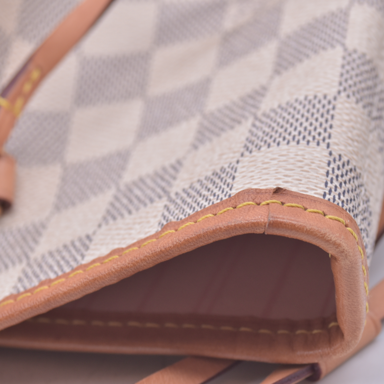 $2240 2019 Louis Vuitton Damier Azur Neo Neverfull GM Rose Ballerine