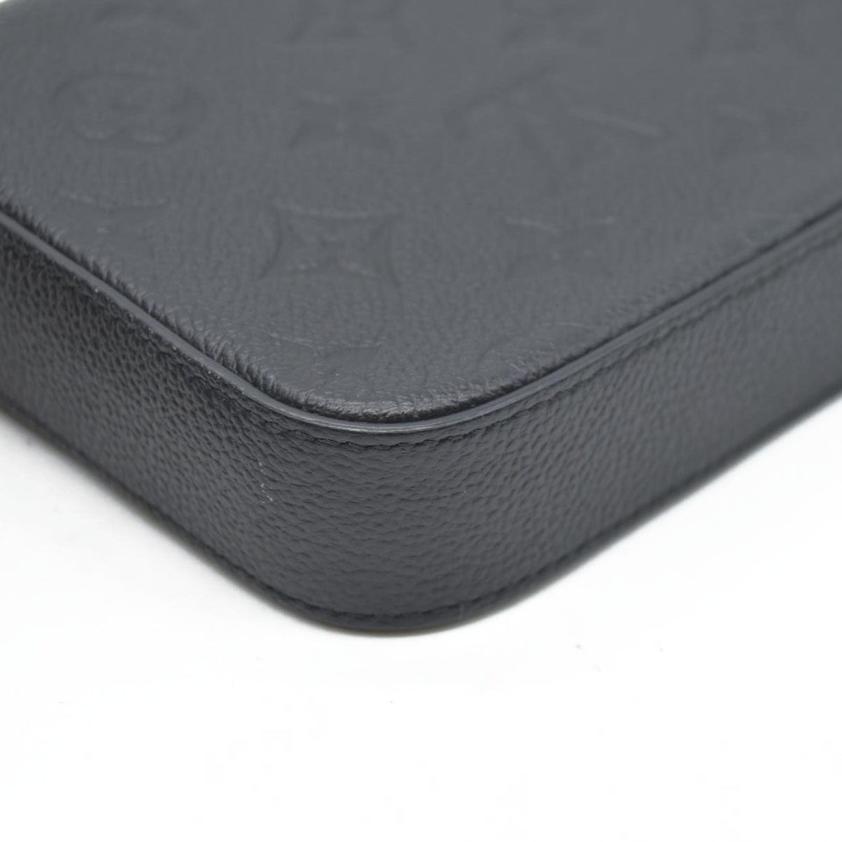 $1720 Louis Vuitton LV Monogram Pochette Félicie Black