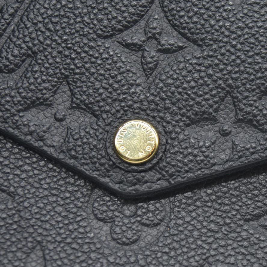 $1720 Louis Vuitton LV Monogram Pochette Félicie Black