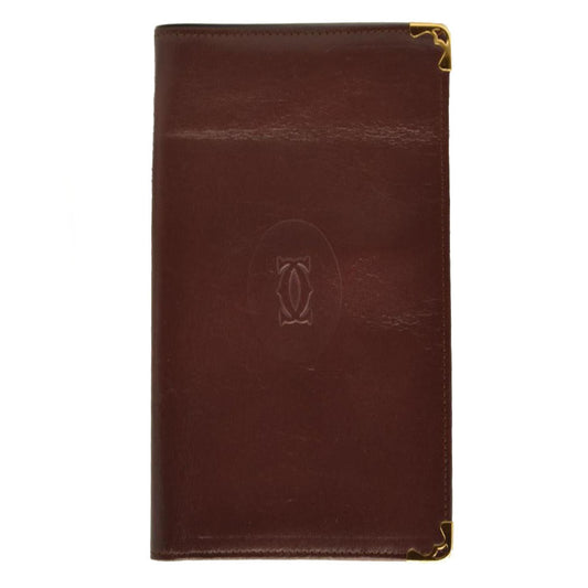Must de Cartier Leather Long Bifold Wallet