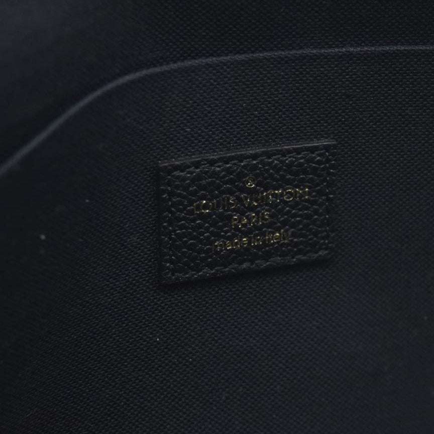 $1720 Louis Vuitton LV Monogram Pochette Félicie Black