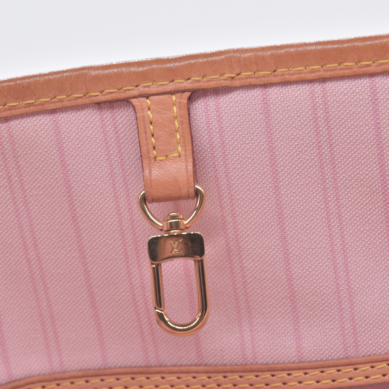$2240 2019 Louis Vuitton Damier Azur Neo Neverfull GM Rose Ballerine