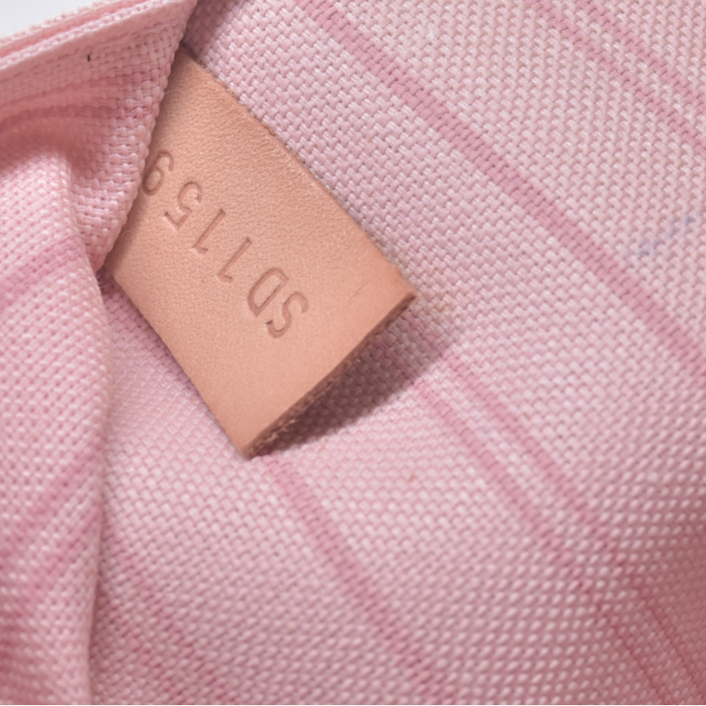 $2240 2019 Louis Vuitton Damier Azur Neo Neverfull GM Rose Ballerine