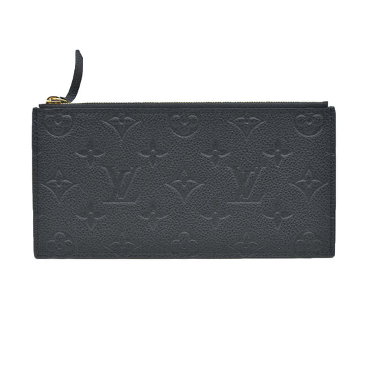 $1720 LOUIS VUITTON  Epi Pochette Felicie Black  Noir $1720 Zipper Pouch