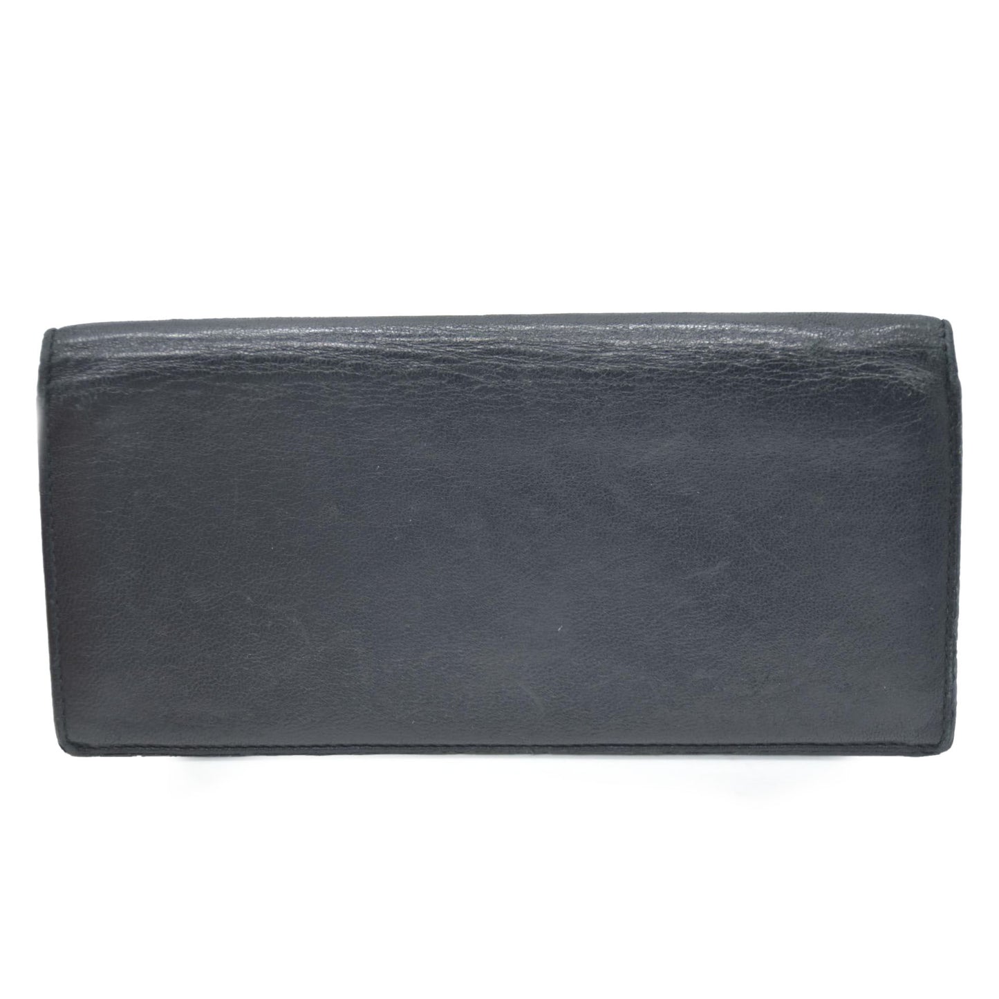 LOEWE Anagram Leather Long Bifold Wallet Black