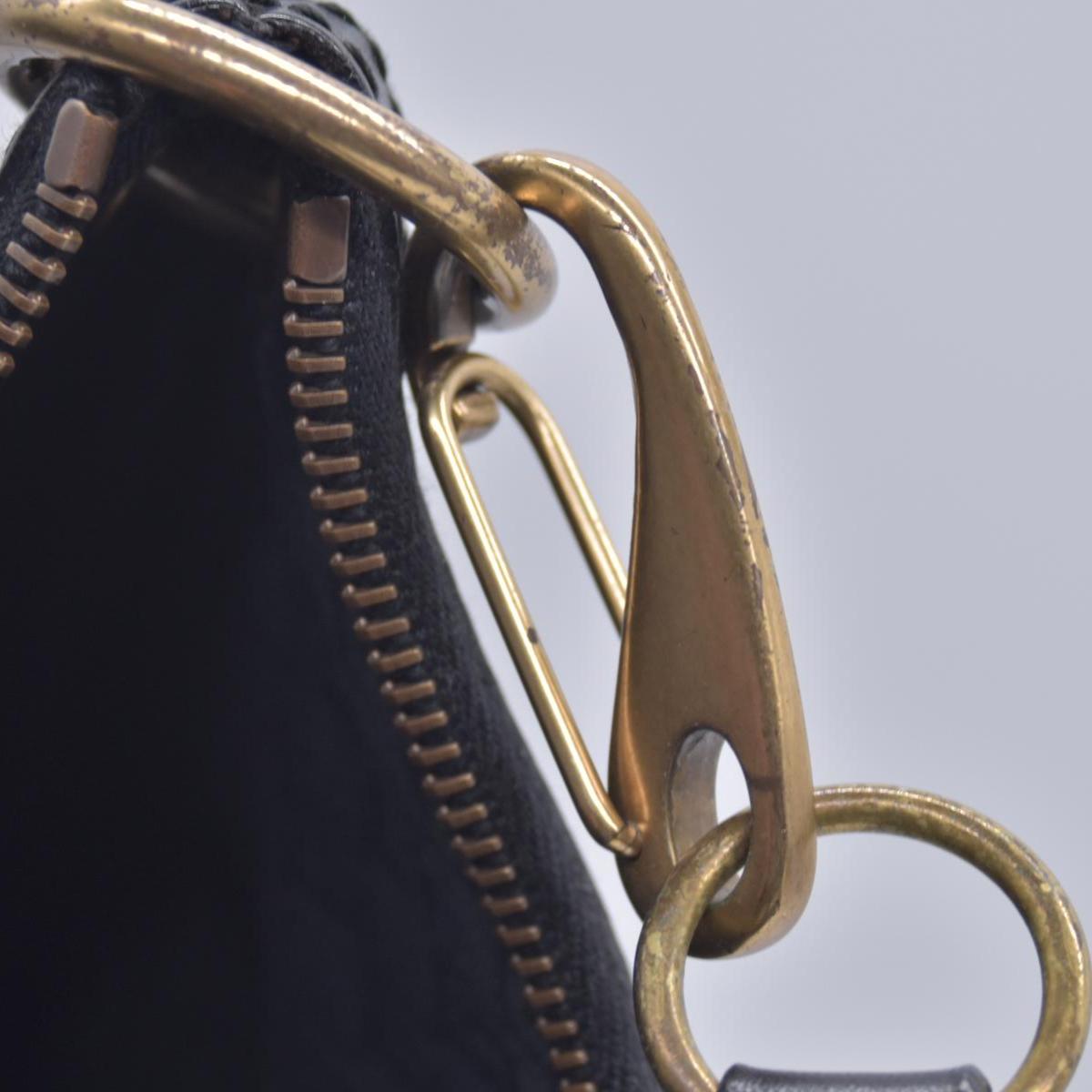 $880 GUCCI Canvas Web Strap Crescent Hobo Bag Black CONSIGNMENT 10021221