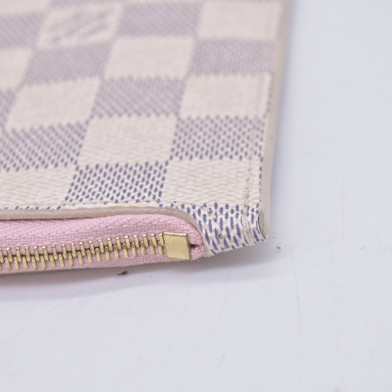 $2240 2019 Louis Vuitton Damier Azur Neo Neverfull GM Rose Ballerine