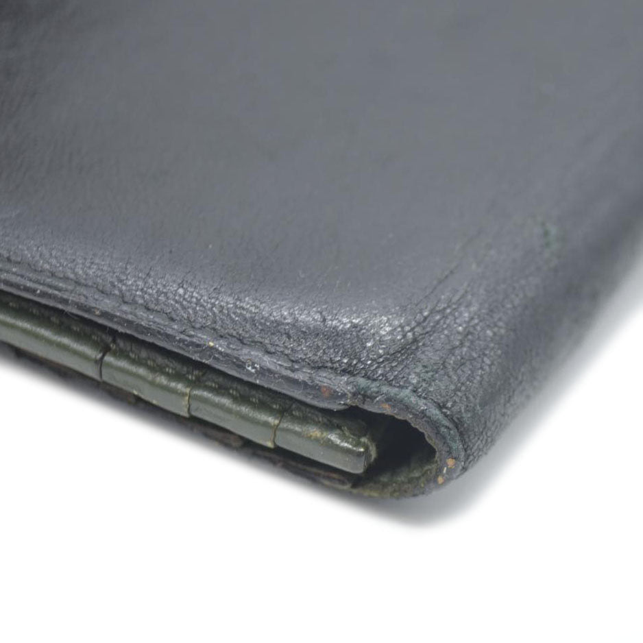 LOEWE Anagram Leather Long Bifold Wallet Black