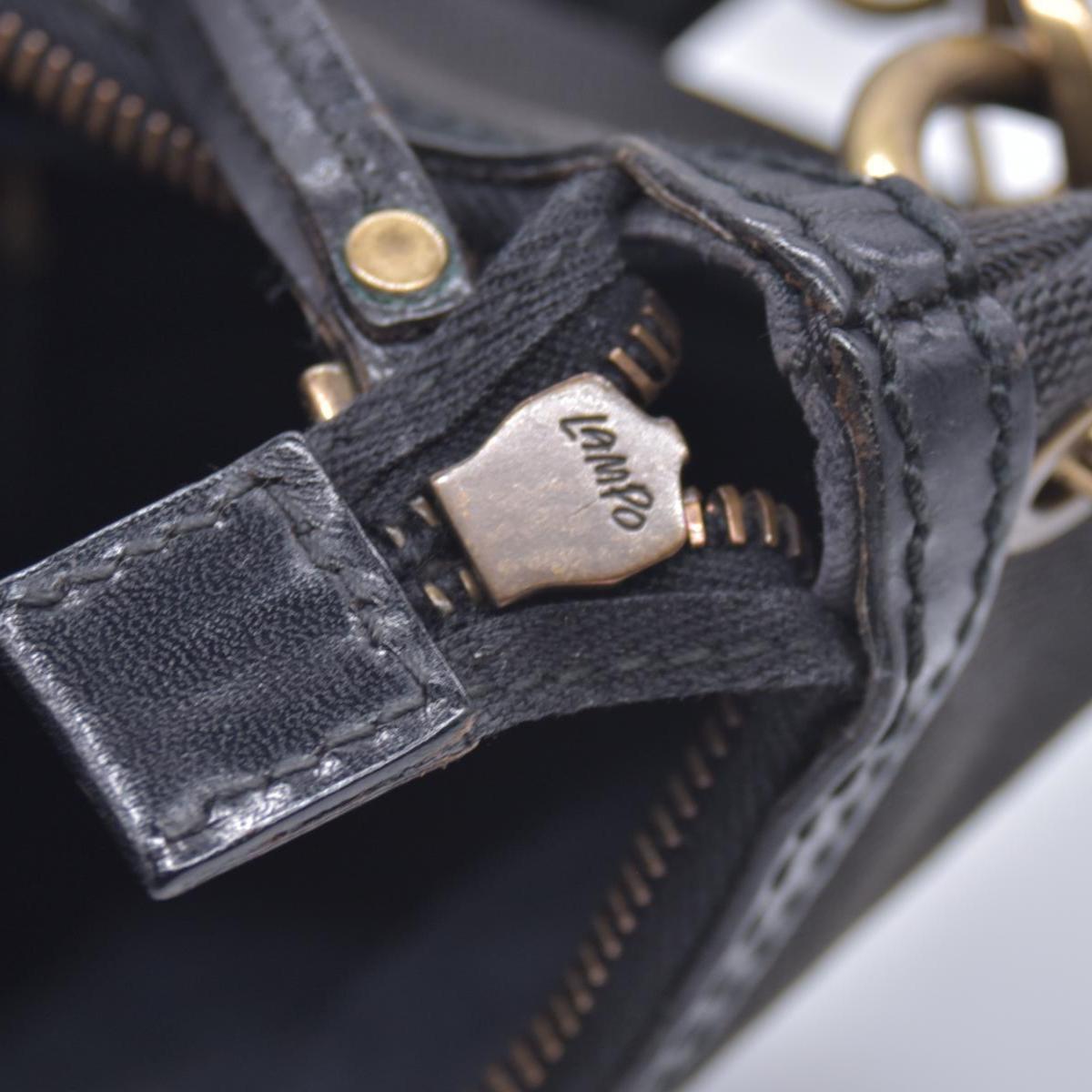 $880 GUCCI Canvas Web Strap Crescent Hobo Bag Black CONSIGNMENT 10021221