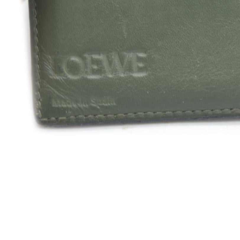 LOEWE Anagram Leather Long Bifold Wallet Black