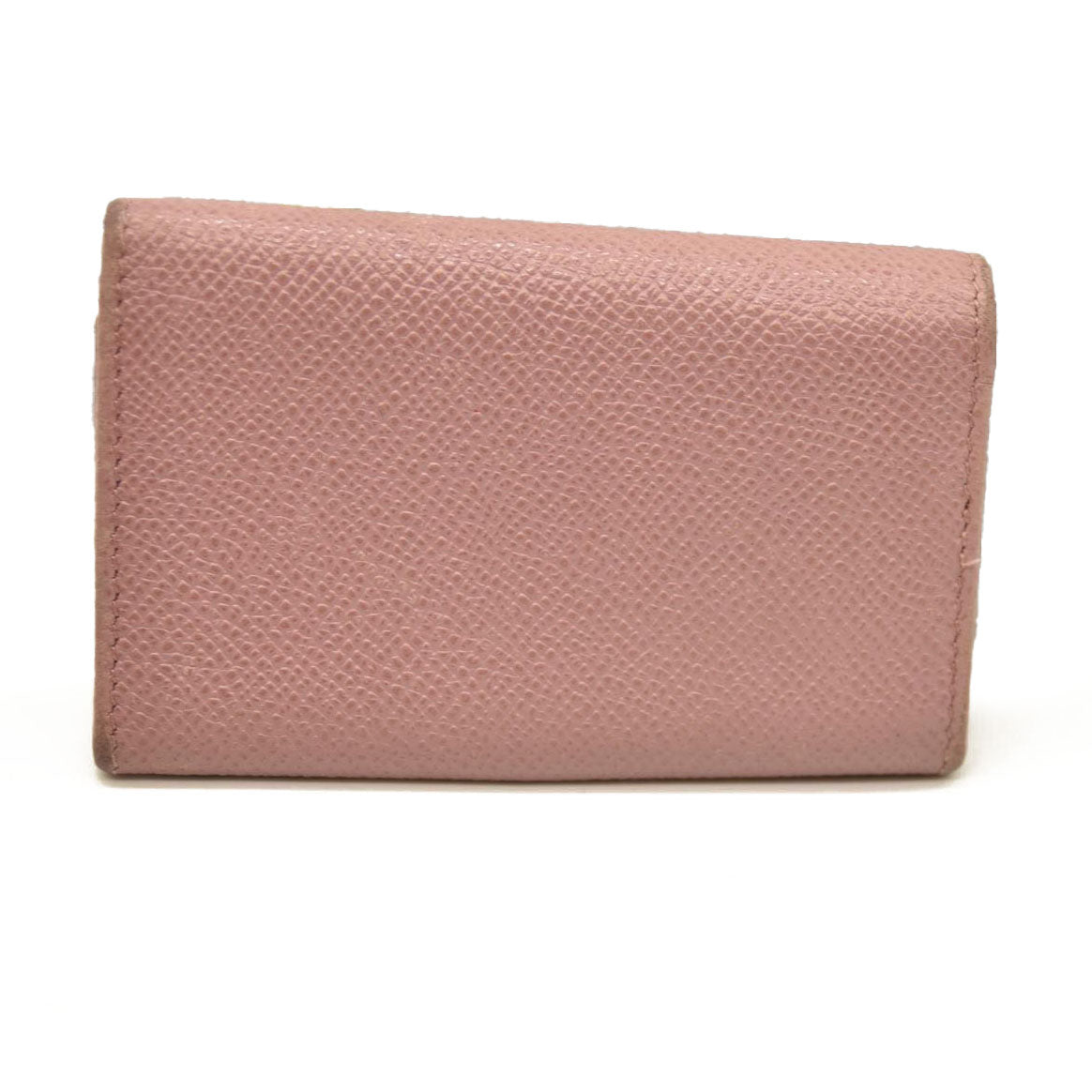 BVLGARI BVLGARIBVLGARI Clip Leather 6 Ring Key Case Pink