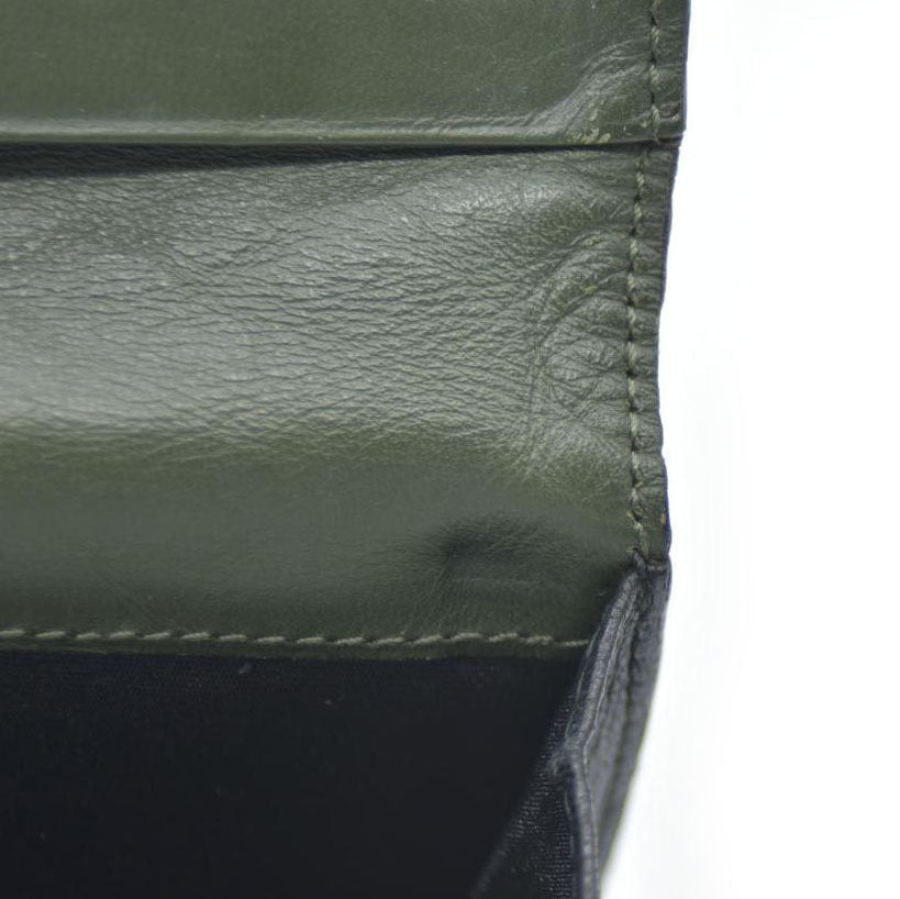 LOEWE Anagram Leather Long Bifold Wallet Black