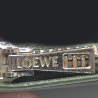 LOEWE Anagram Leather Long Bifold Wallet Black