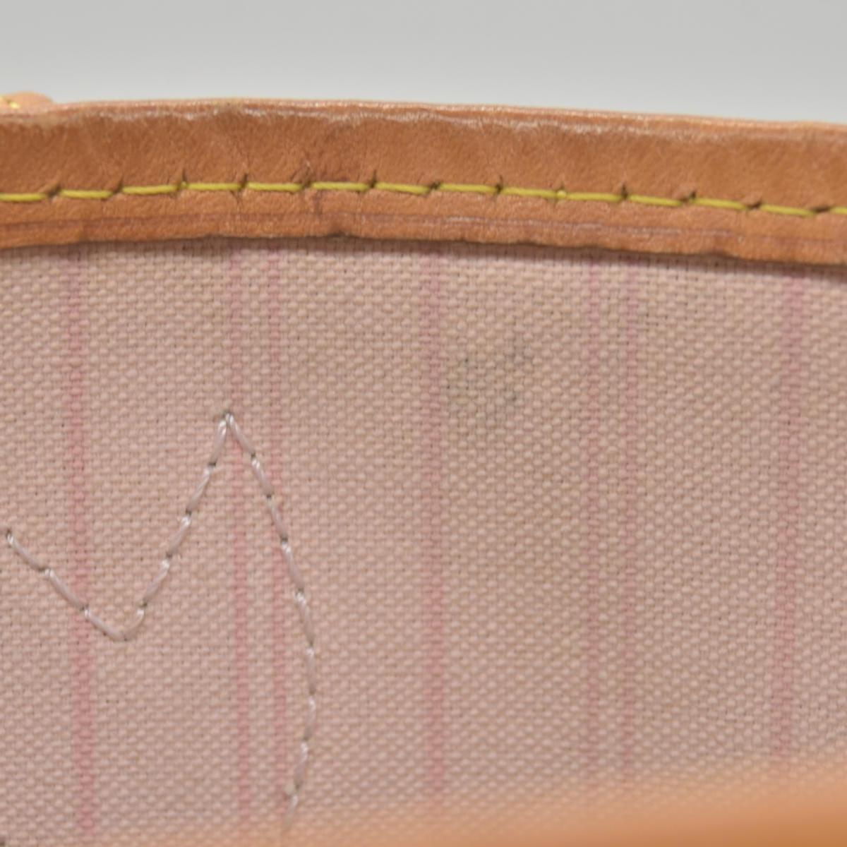 $2170 Louis Vuitton Damier Azur Neo Neverfull MM Rose Ballerine RFID