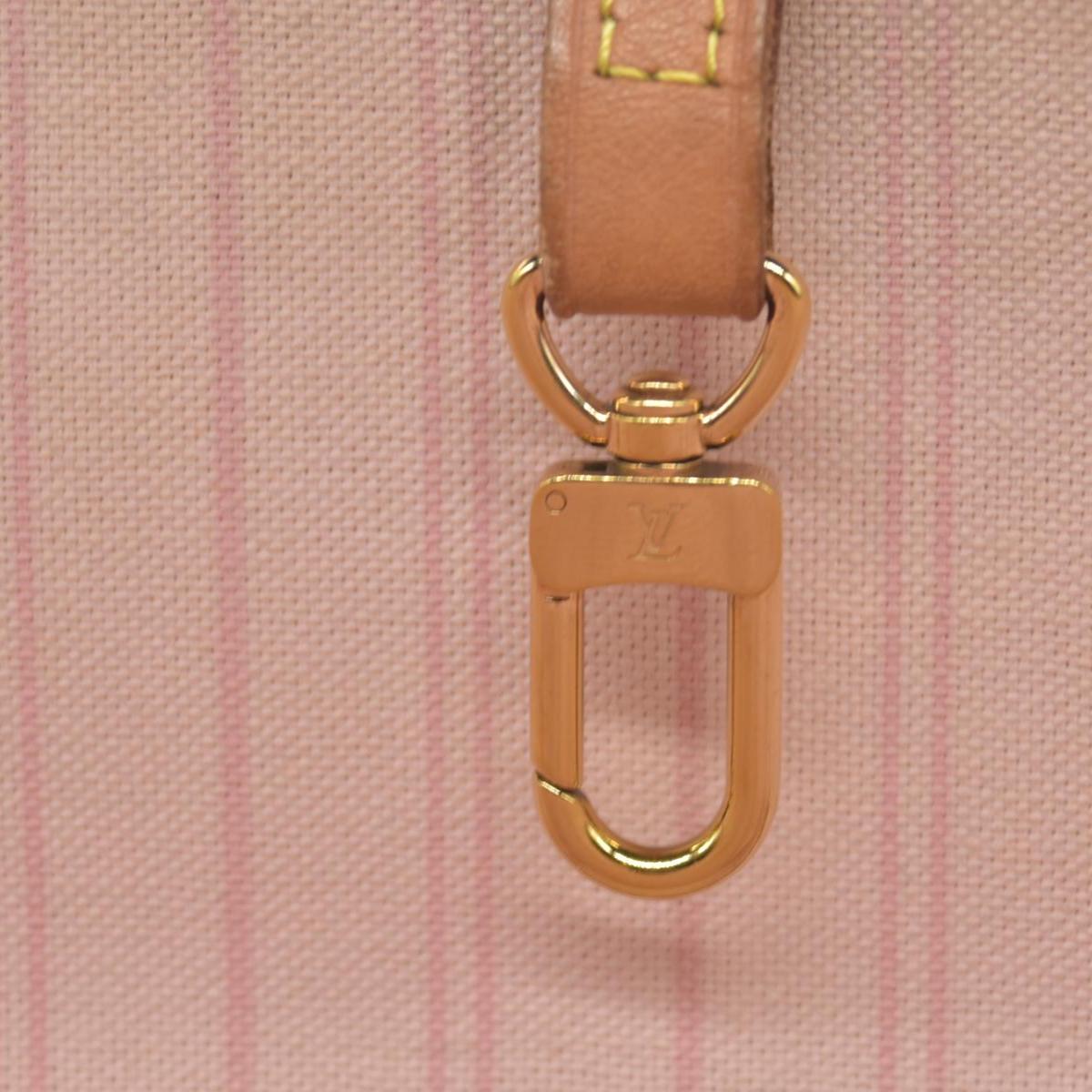 $2170 Louis Vuitton Damier Azur Neo Neverfull MM Rose Ballerine RFID