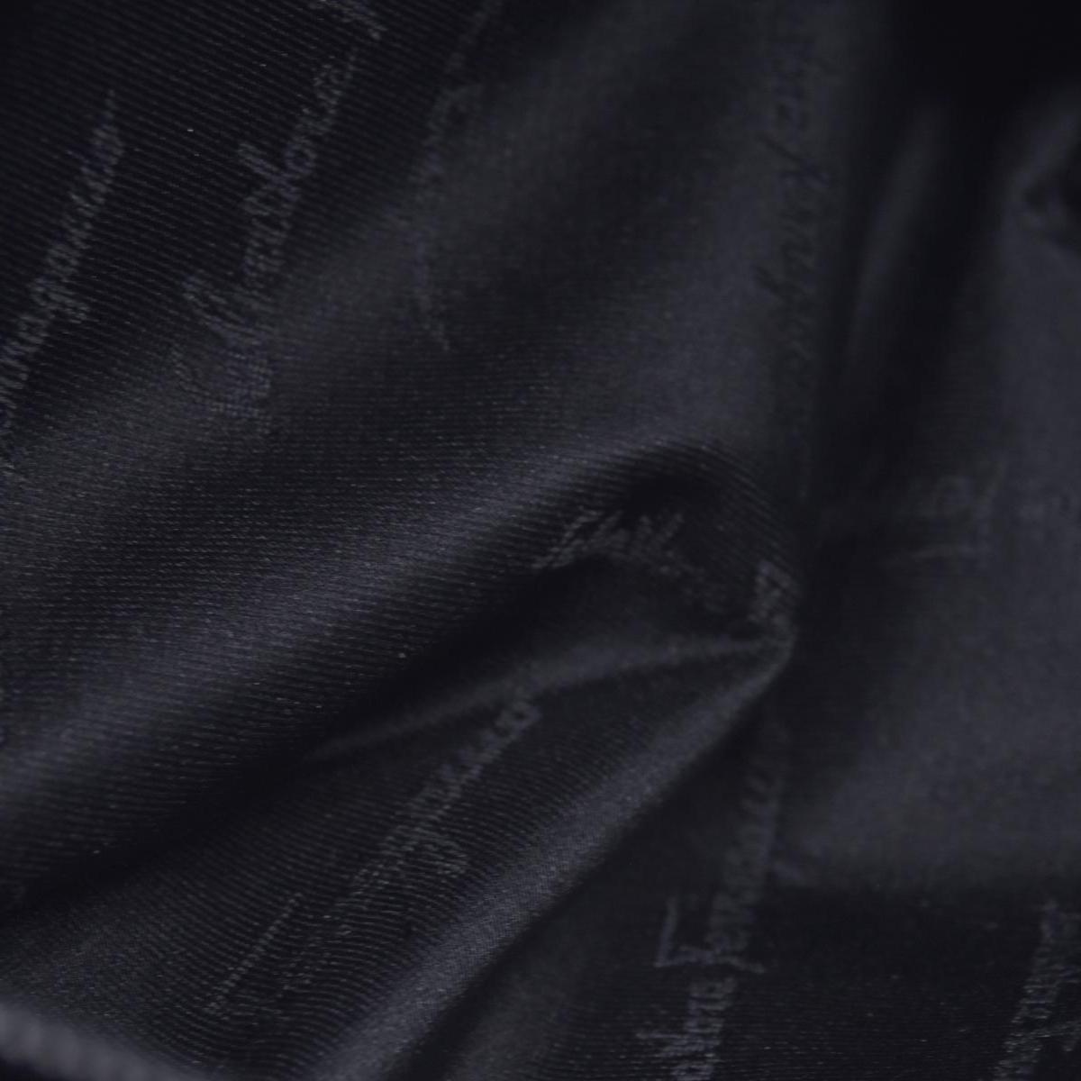 $1050 SALVATORE FERRAGAMO Pebbled Leather Charm Detail East West Tote Bag Black CONSIGNMENT 10021245