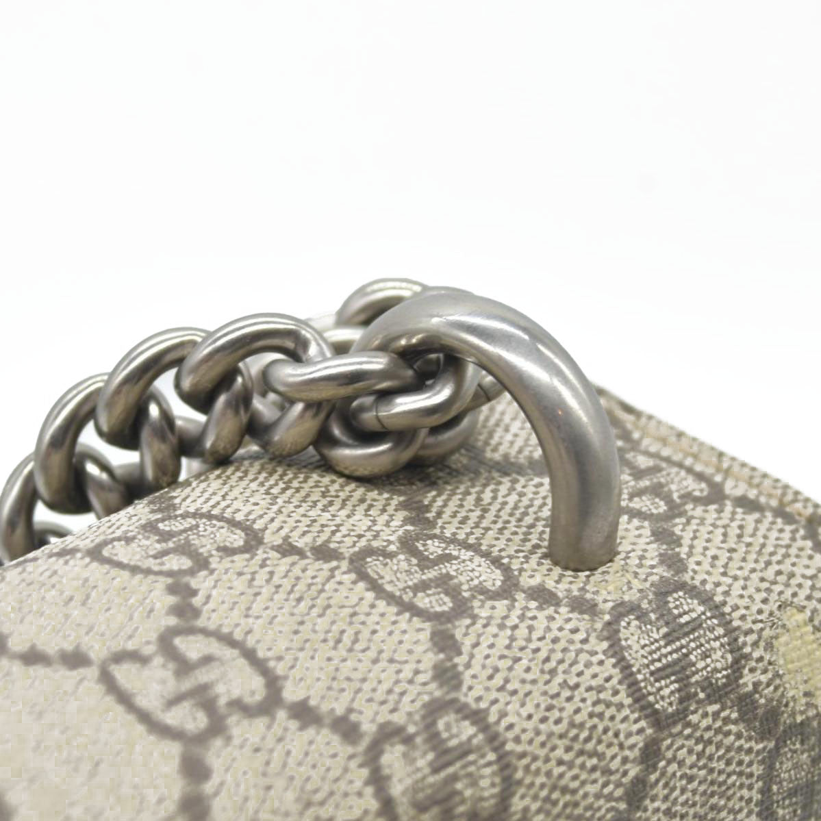 $3350 Gucci GG Supreme Monogram Small Dionysus Shoulder Bag Black