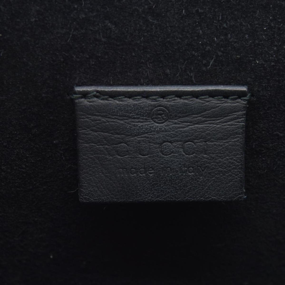 $3350 Gucci GG Supreme Monogram Small Dionysus Shoulder Bag Black