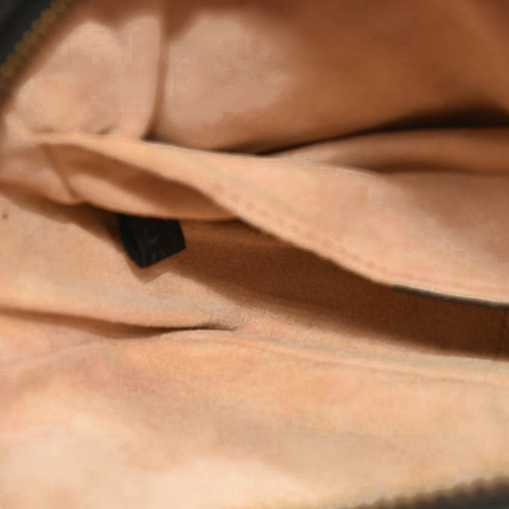 GUCCI Calfskin Matelasse Small GG Marmont Chain Shoulder Bag Black