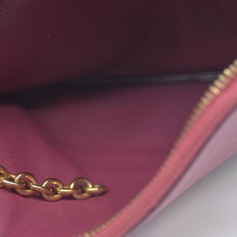 CELINE Logo Leather Coin Purse Wallet Bicolor