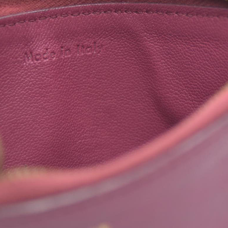 CELINE Logo Leather Coin Purse Wallet Bicolor