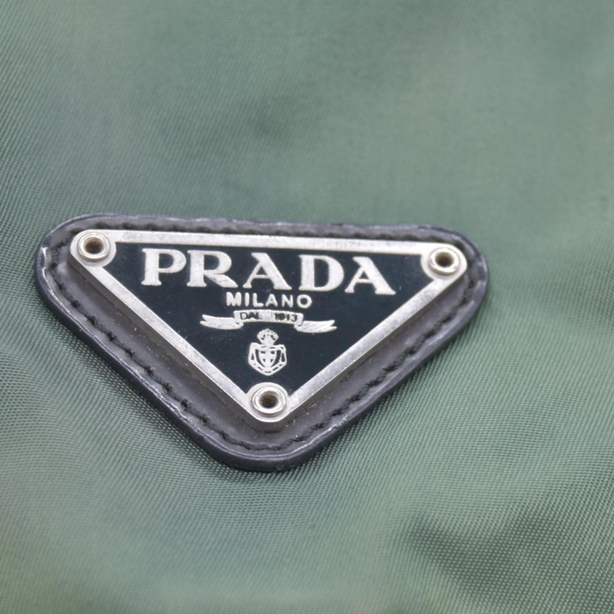 $1450 PRADA Vela Tessuto Nylon Pocket Backpack Army Green CONSIGNMENT 10021350