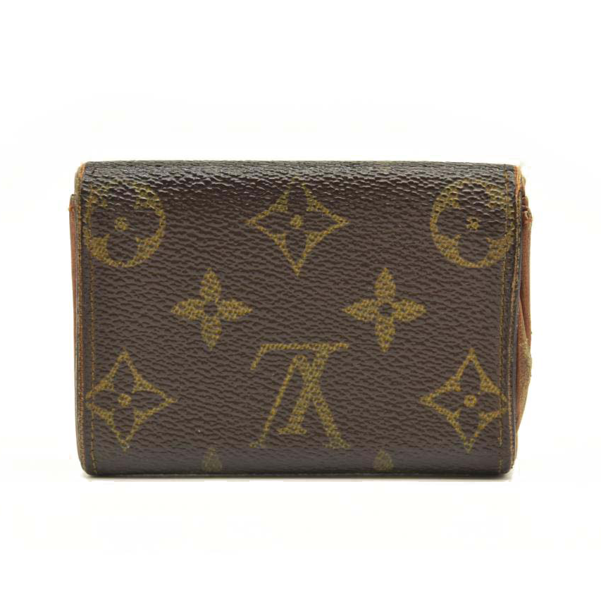 USED LOUIS VUITTON Monogram Porte-Monnaie Plat Coin Purse