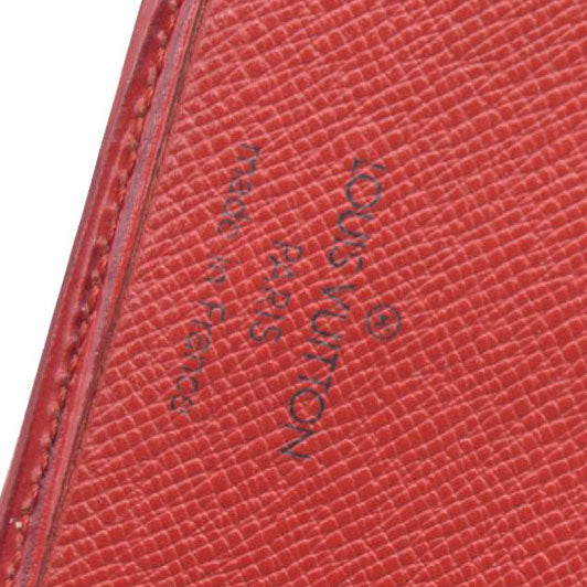 AUCTION $650 Louis Vuitton Epi Porte Feiulle Elise Credit Leather Trifold Wallet Red CA1925