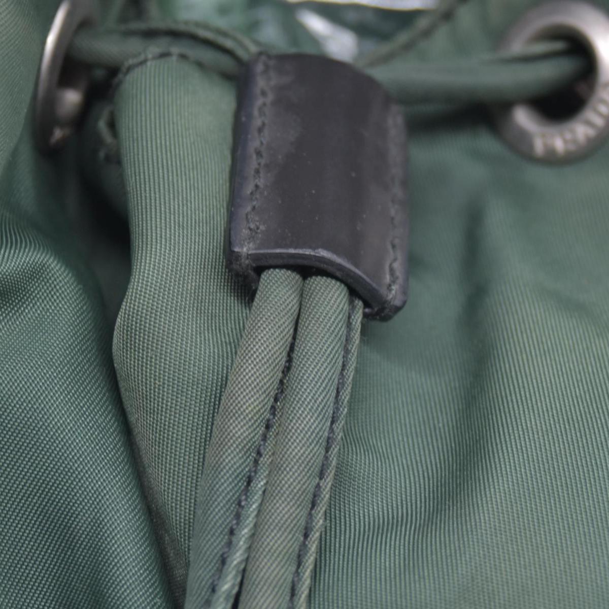$1450 PRADA Vela Tessuto Nylon Pocket Backpack Army Green CONSIGNMENT 10021350