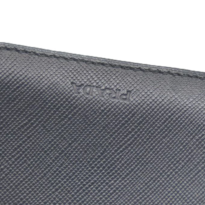 PRADA Saffiano Leather Bifold Wallet Purse Black
