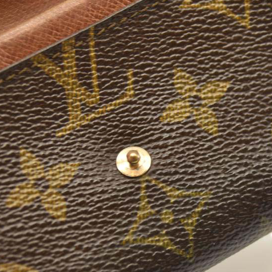 USED LOUIS VUITTON Monogram Porte-Monnaie Plat Coin Purse