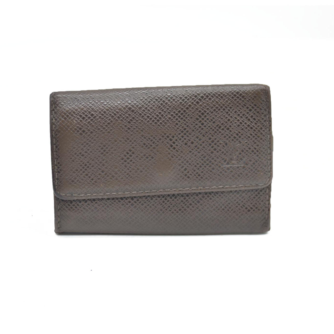 AUCTION $415 Louis Vuitton  Taiga 6 Key Holder Grizzli